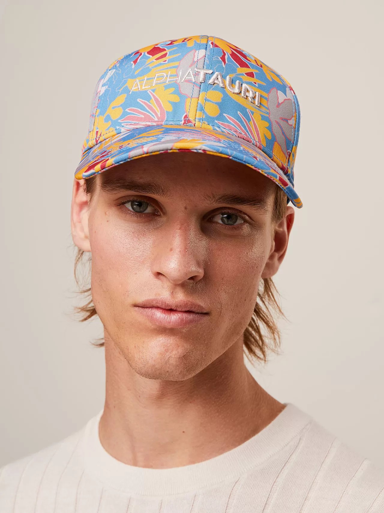 Damen AlphaTauri Cap Mit Blumen-Print Und Gebogenem Schirm