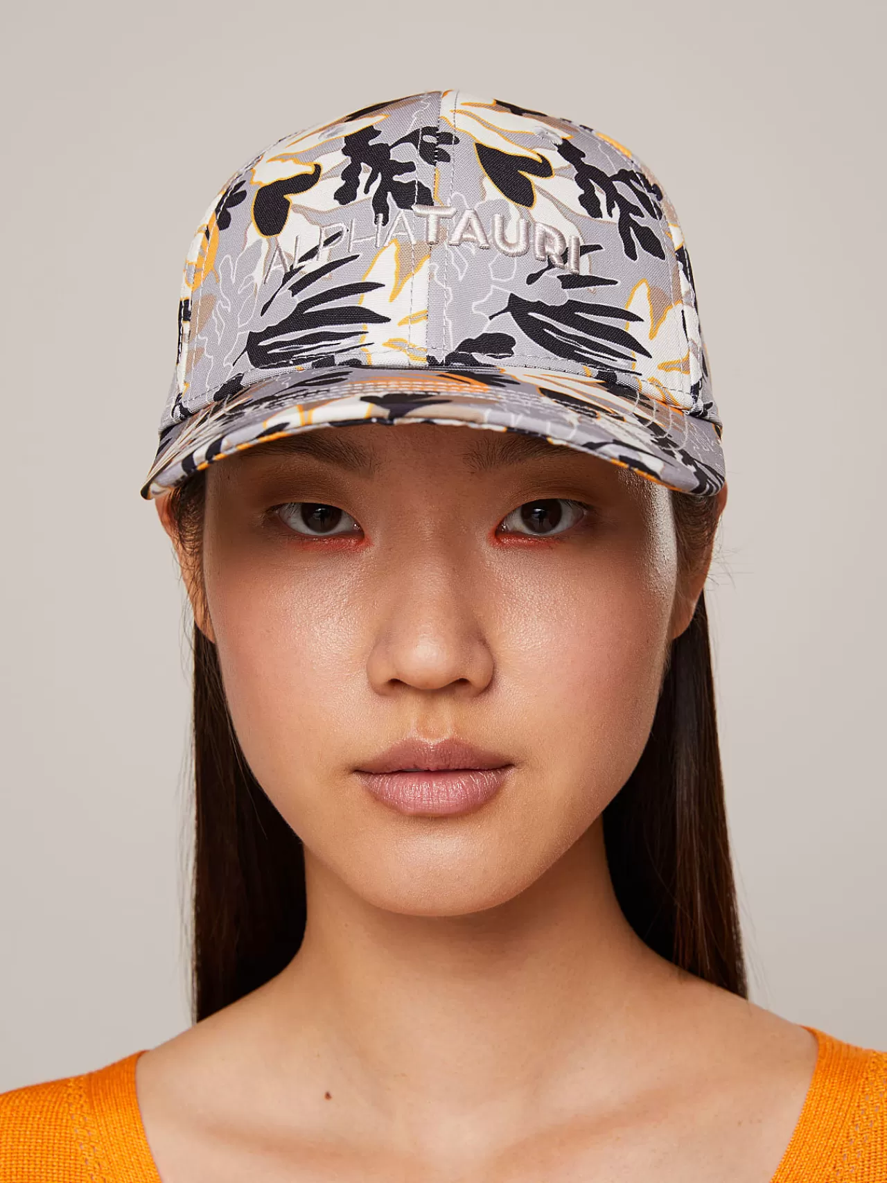 Damen AlphaTauri Cap Mit Blumen-Print Und Gebogenem Schirm