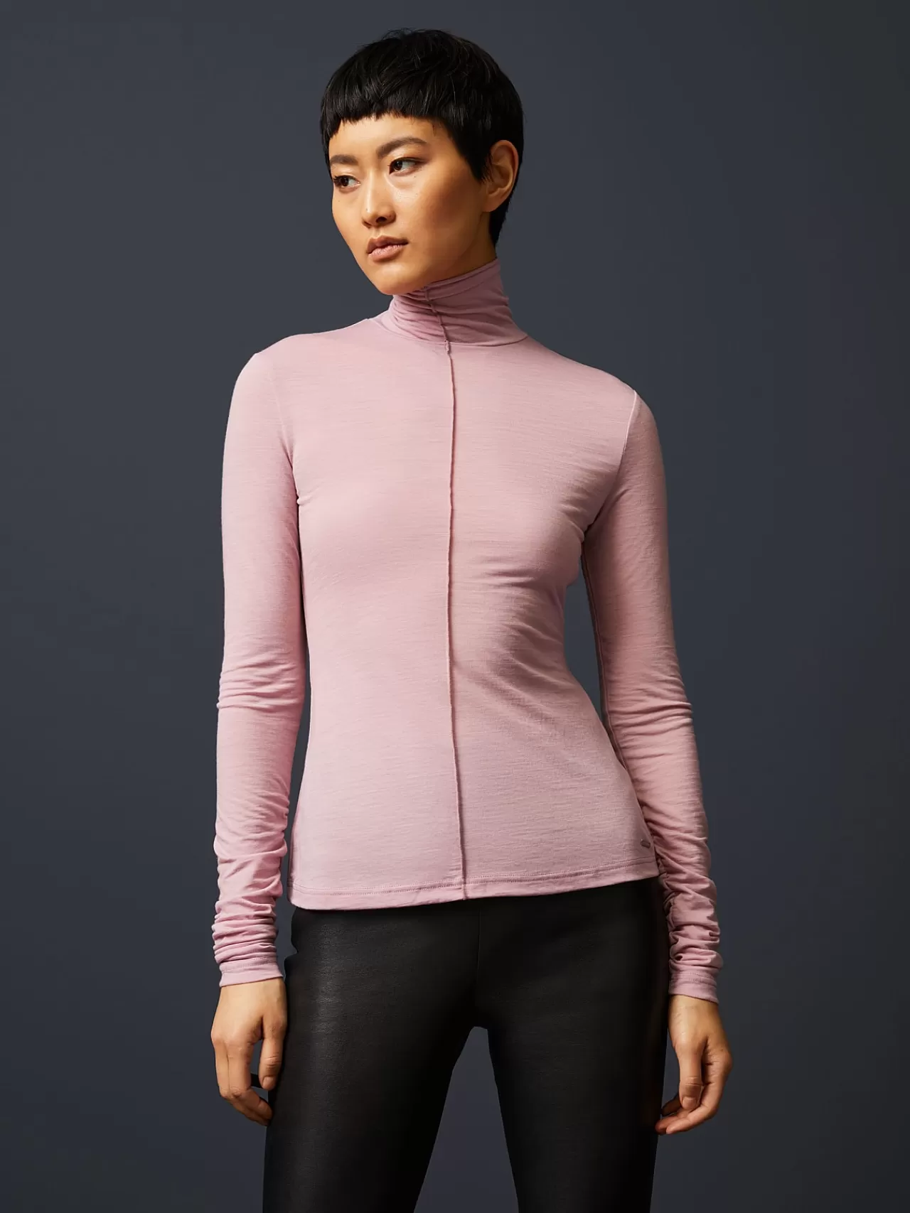 Damen AlphaTauri Leichter Stehkragenpullover Aus Wollmix