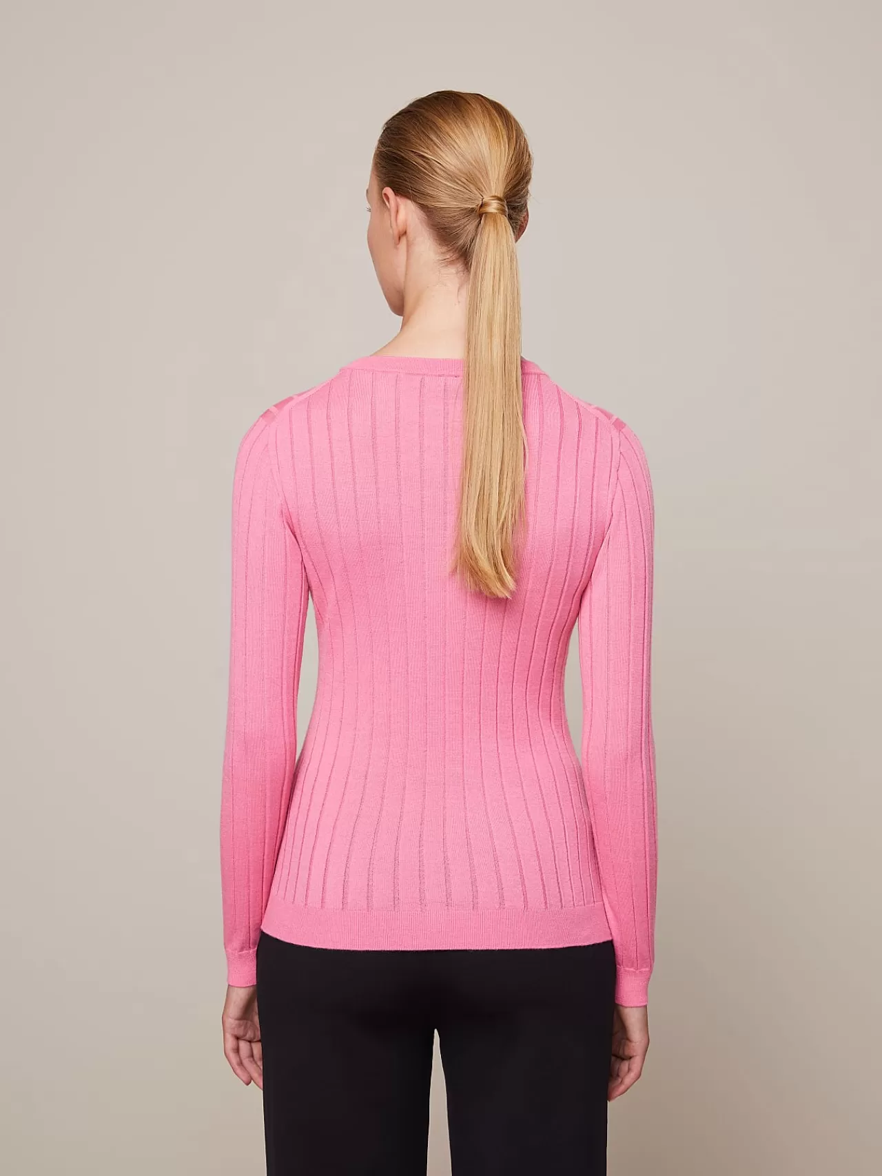 Damen AlphaTauri Nahtloser 3D-Strickpullover Aus Kaschmir Und Coolmax®