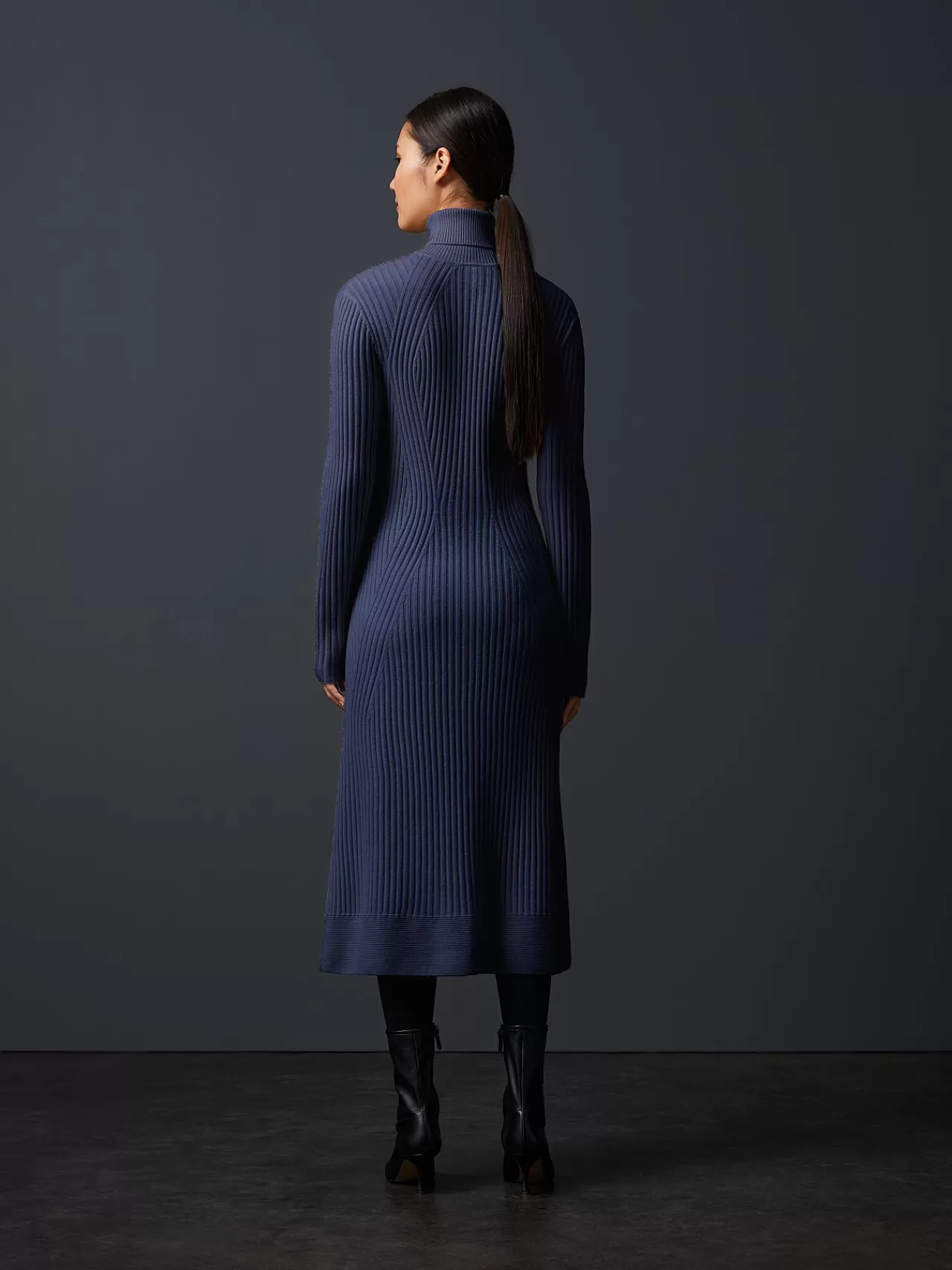 Damen AlphaTauri Nahtloses 3D-Strickkleid Aus Kaschmirmix