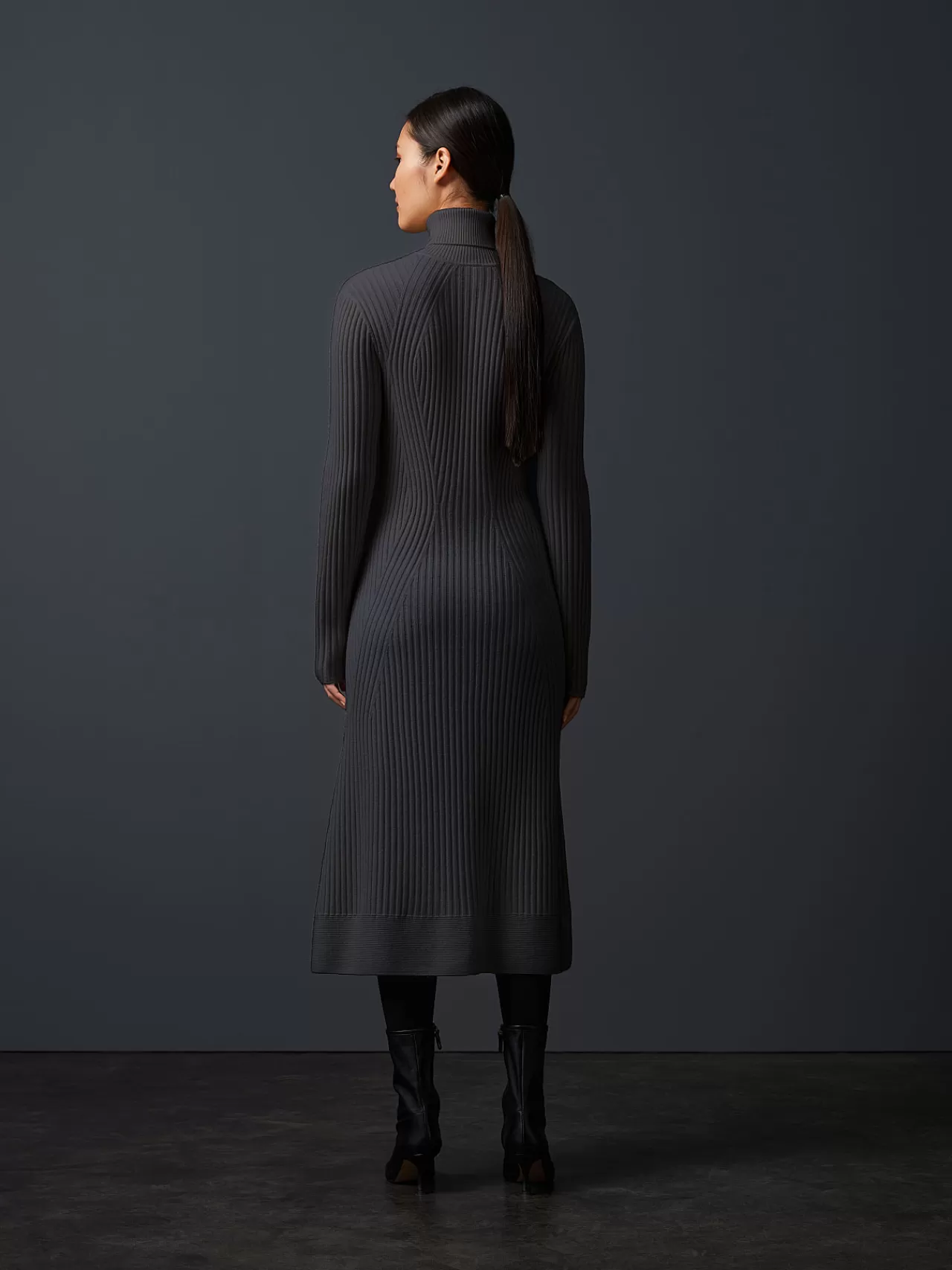 Damen AlphaTauri Nahtloses 3D-Strickkleid Aus Kaschmirmix