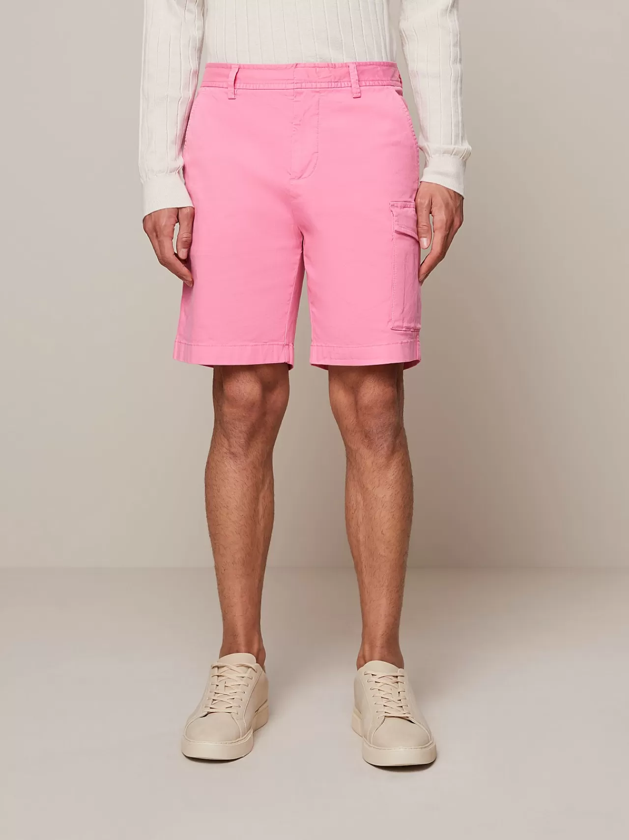 Herren AlphaTauri Stuckgefarbte Cargoshorts Aus Baumwolle