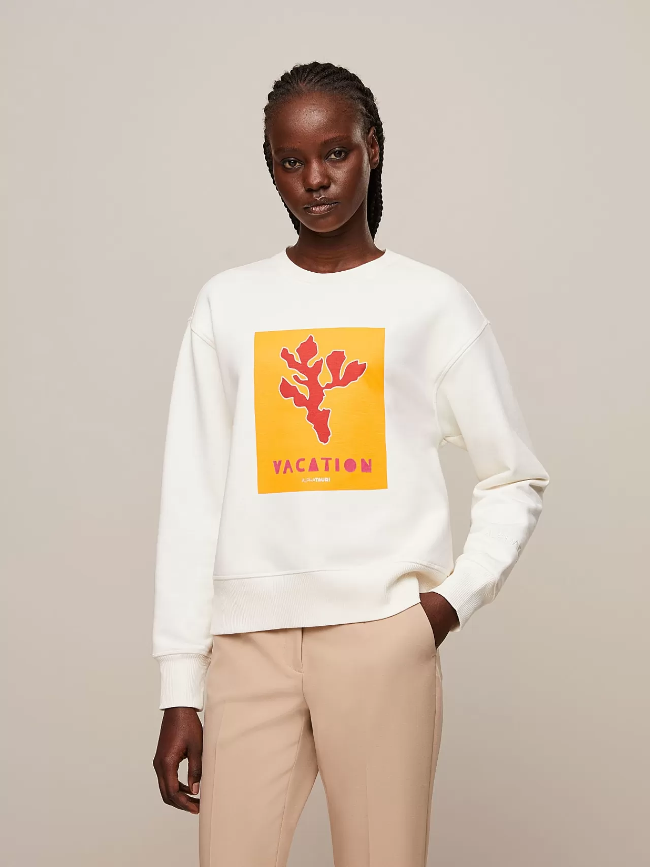 Damen AlphaTauri Sweatshirt Mit Artwork-Print