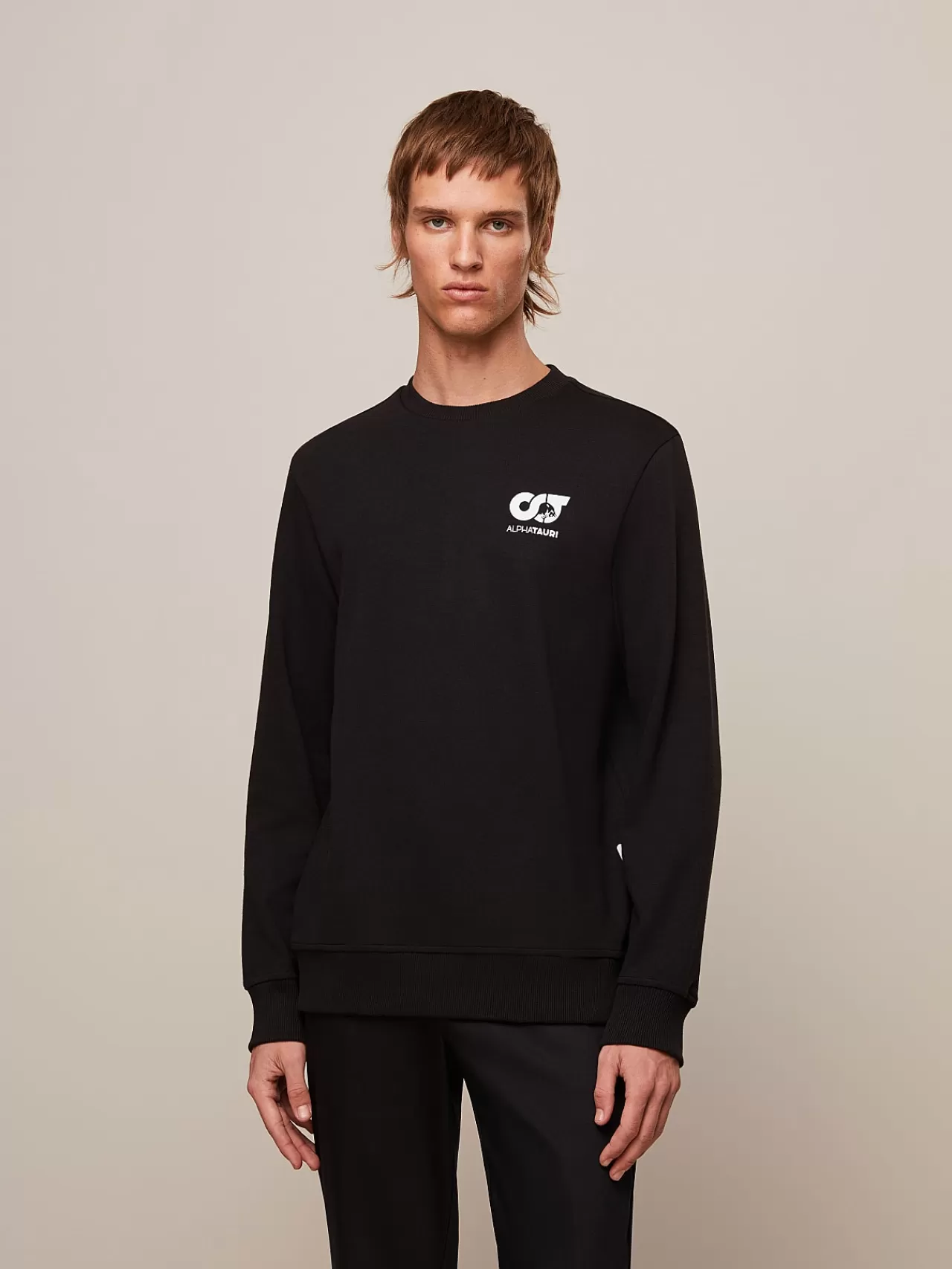 Herren AlphaTauri Sweatshirt Mit Charakteristischem Logo